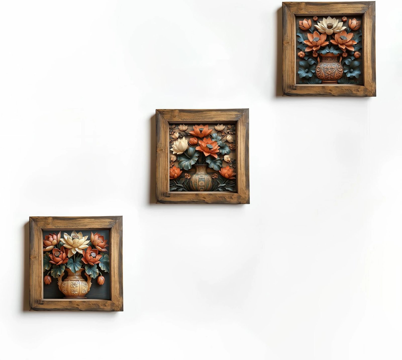 Pikturë dekorative me kornizë MDF (3 copë), Wallity, UKZM076