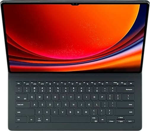 Mbështjellës tastierë Samsung Galaxy Tab S9 Ultra, QWERTZ, Gjermanisht, e zezë