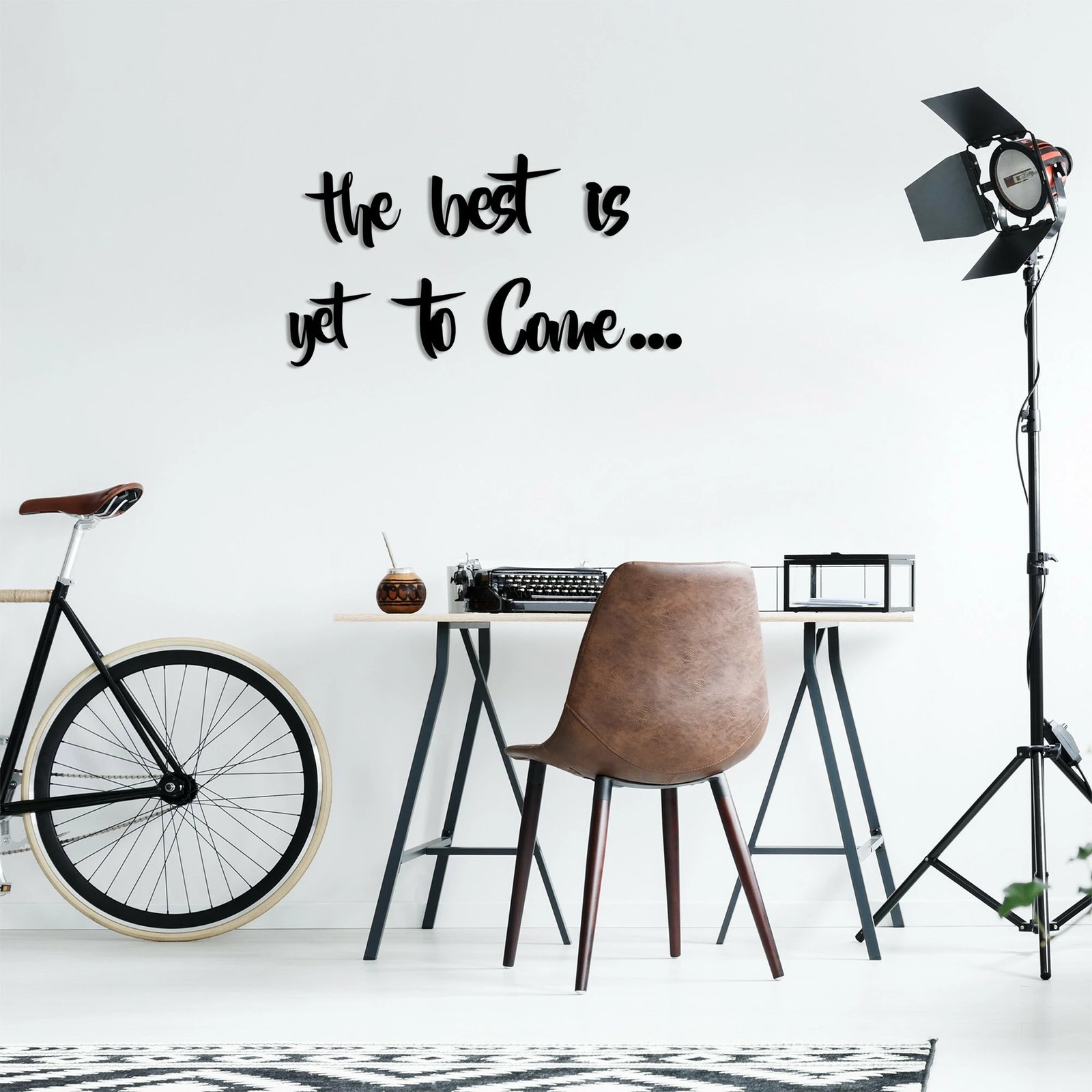 Aksesor dekorativ prej druri për mur, Wallity, The Best is Yet To Come