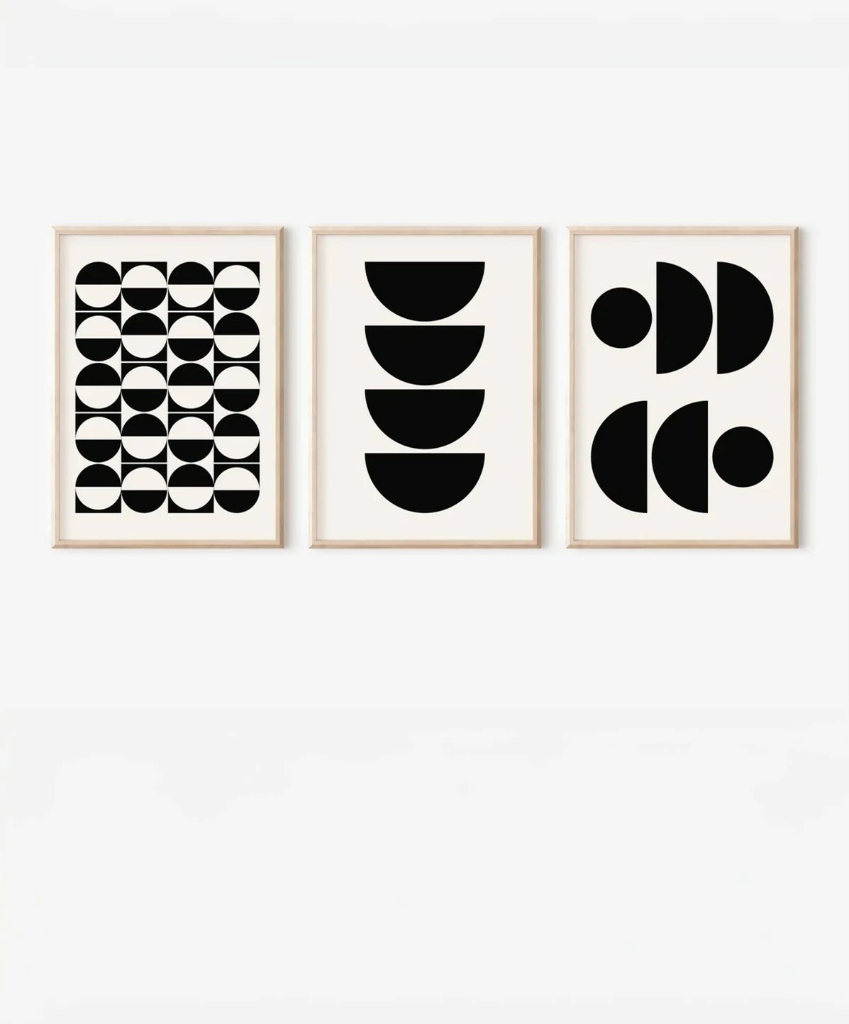 Pikturë dekorative me kornizë (3 copë), Wallity, 3Dartsohoset33