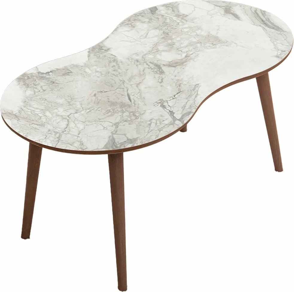 Tavolinë kafeje Skye Decor, Moon, e bardhë