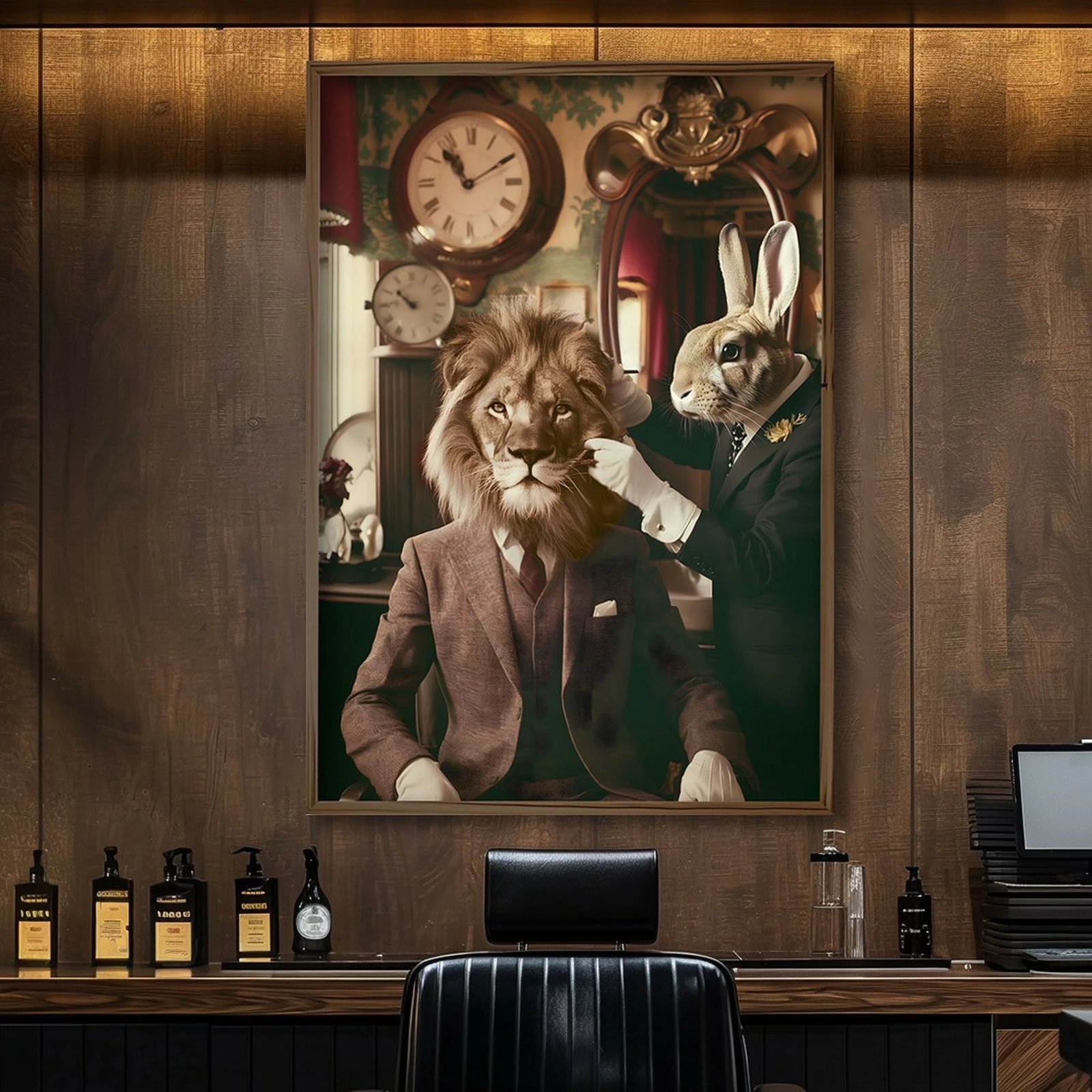 Pikturë dekorative me kornizë MDF, shumëngjyrëshe, GE051-L