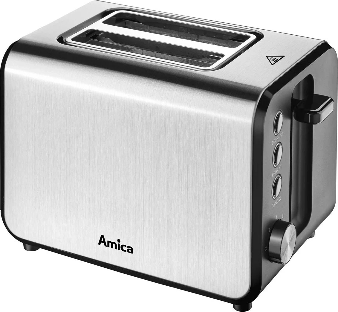 Toster Amica TM 3030 Inox, 2 feta, Argjend