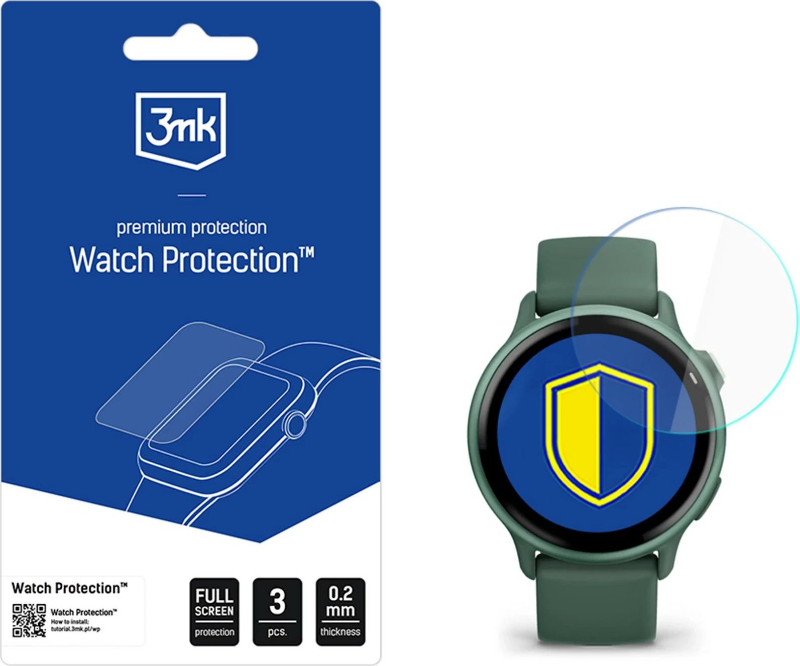 Mbrojtës ekrani për smartwatch 3mk Protection, për Garmin Vivoactive 6, set prej 3 copë
