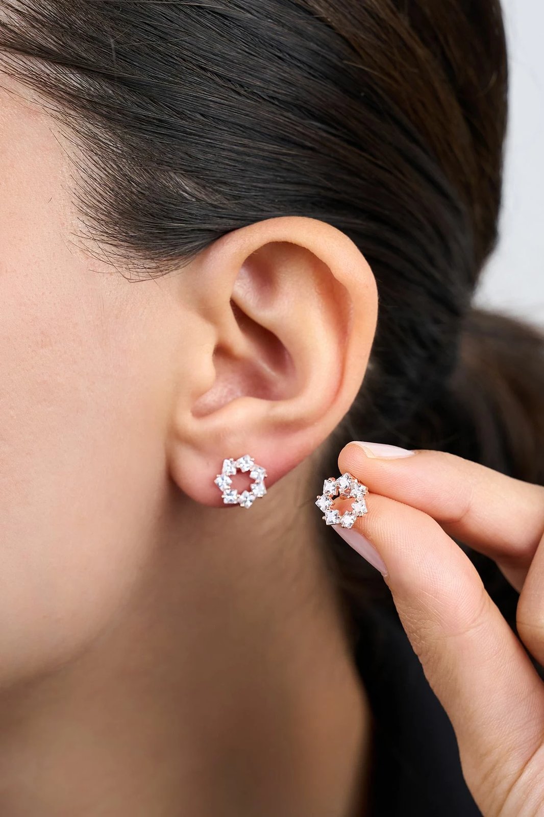 Vathë argjendi Jumeon, ngjyrë rozë, ELKAB92282R