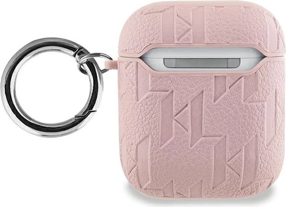 Mbështjellës Karl Lagerfeld Monogram Karl Head për AirPods 1/2, rozë