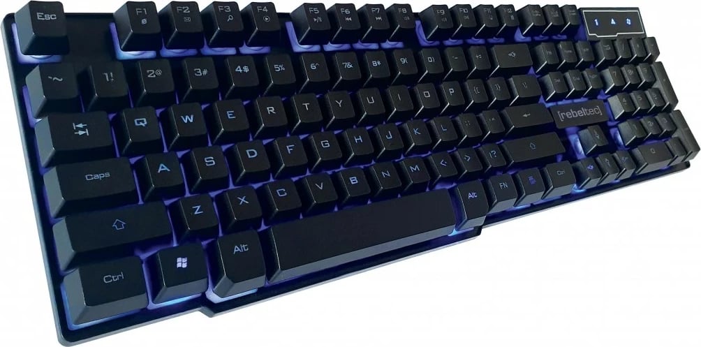 Set gaming Rebeltec SHERMAN, tastierë QZERTY, maus, kufje, USB, e zezë