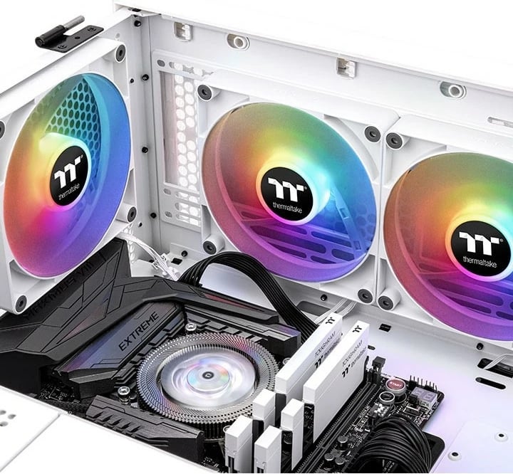 Ventilator Thermaltake TT CT140 ARGB Sync, 500 RPM, 1500 RPM, Bardhë