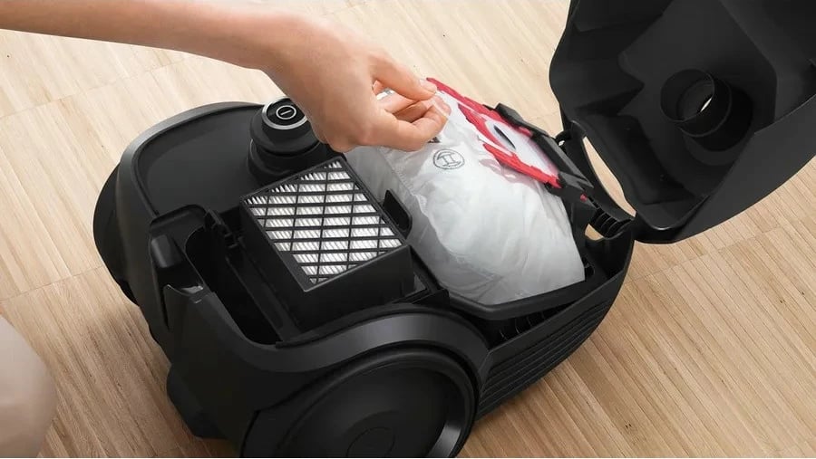 Fshesë me korrent Bosch Serie 2 BGDS2CHAMP, 600 W, Drum, 3.5 L, e zezë