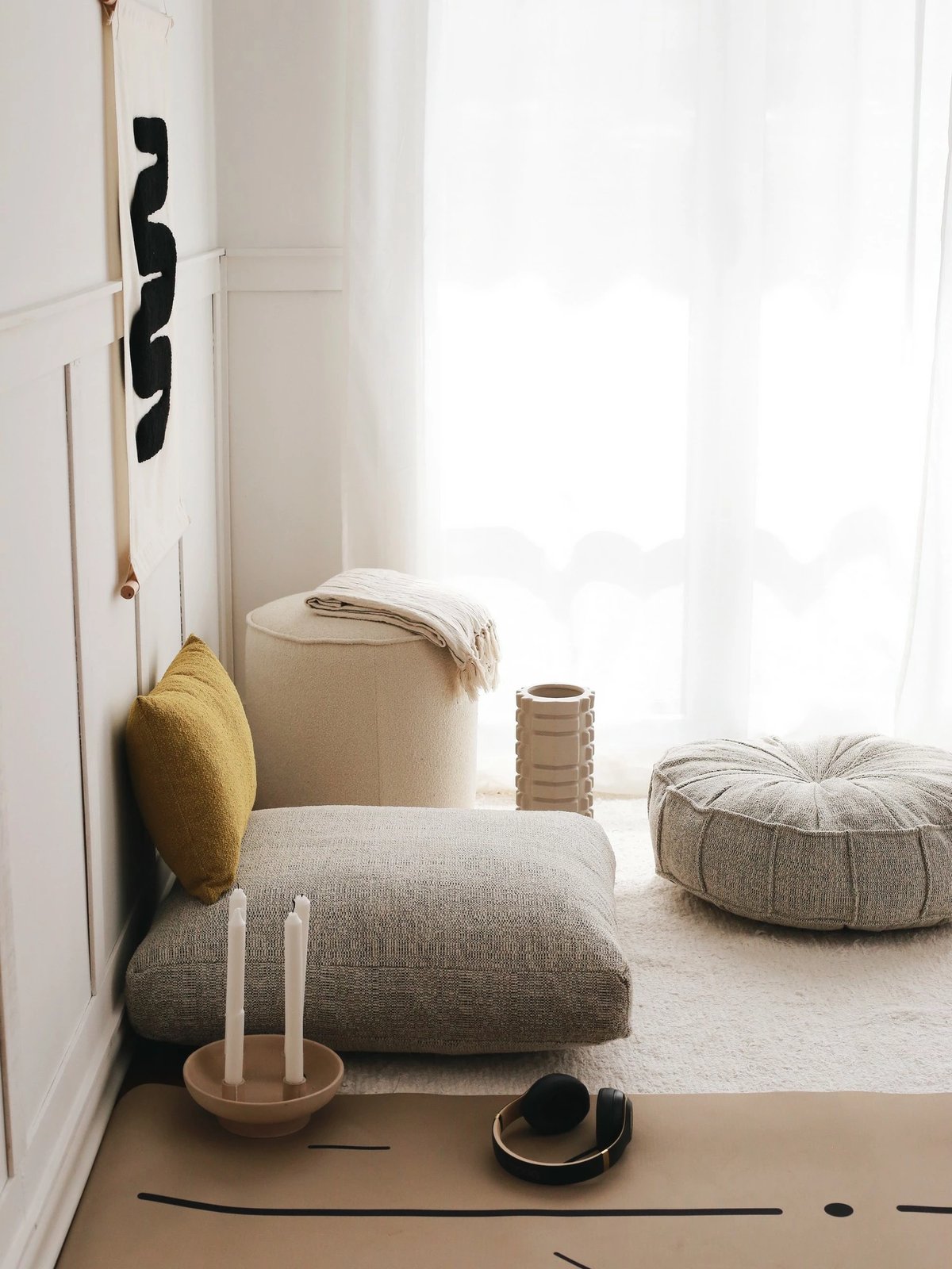 Jastëk Atelier del Sofa, TEDDY, ngjyrë gri, 70x27x70cm