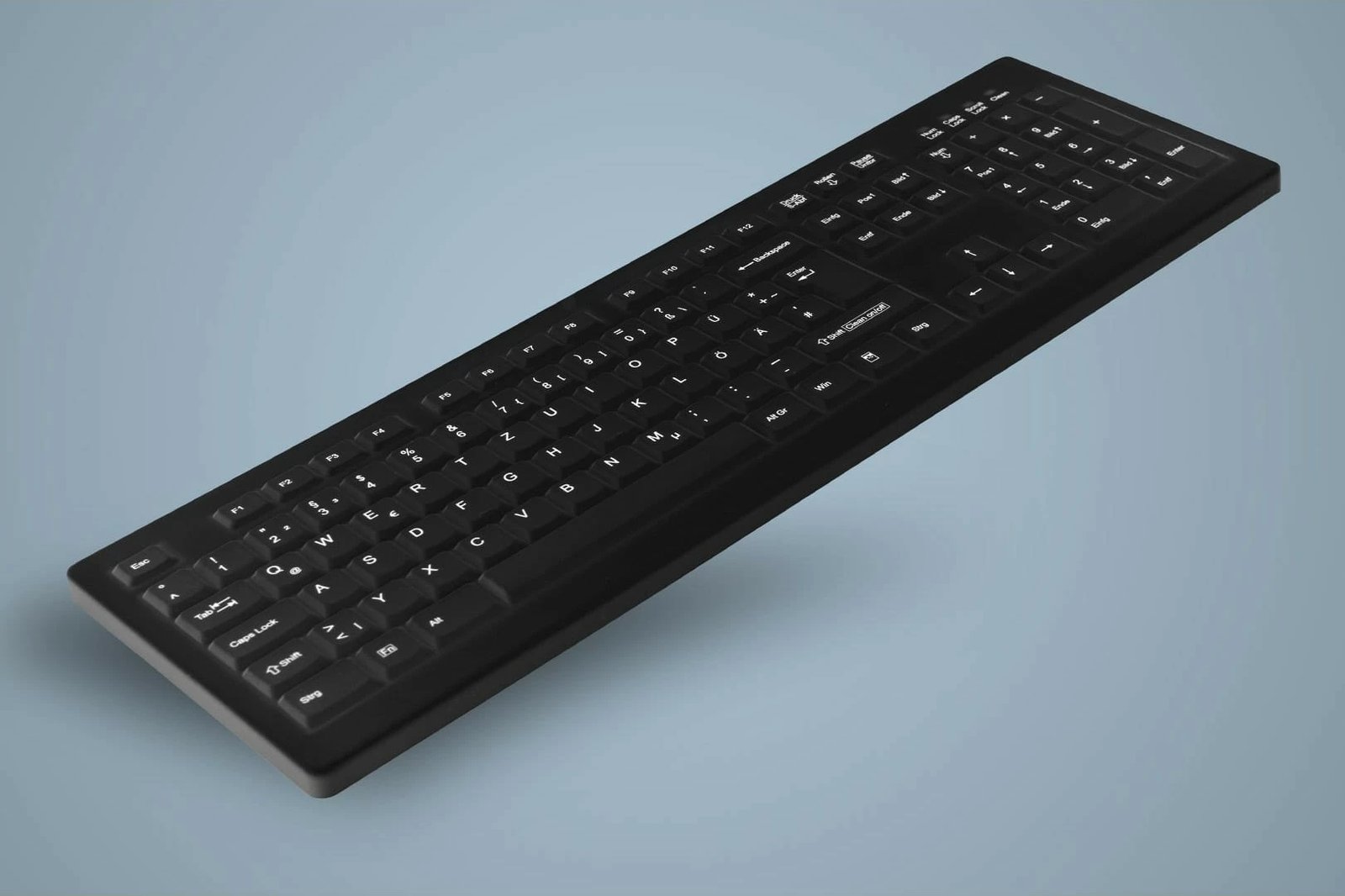Tastierë Cherry AK-C8100, Full-size, Wireless, Membranë, QWERTZ, E zezë