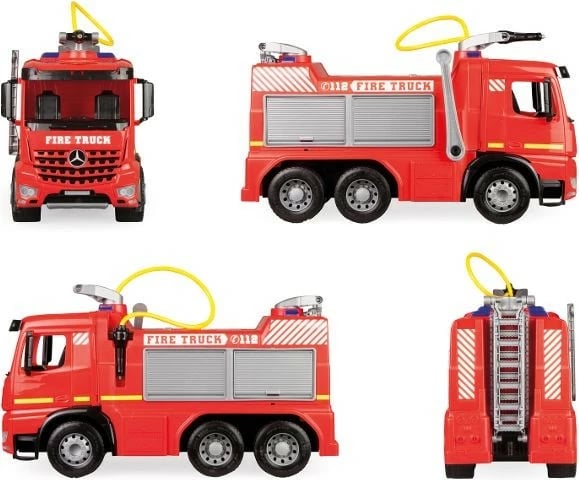 Kamion zjarri lodër Lena GIGA TRUCKS, plastikë, 65 cm, i kuq