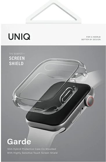Mbështjellës UNIQ Garde për Apple Watch 7/8/9/SE2, 45mm, Transparent