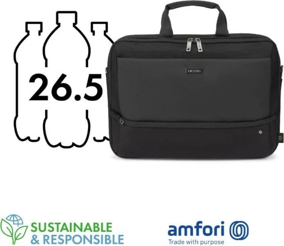 Çantë laptopi DICOTA Traveller Top Dual Five, 14-16 inç, e zezë