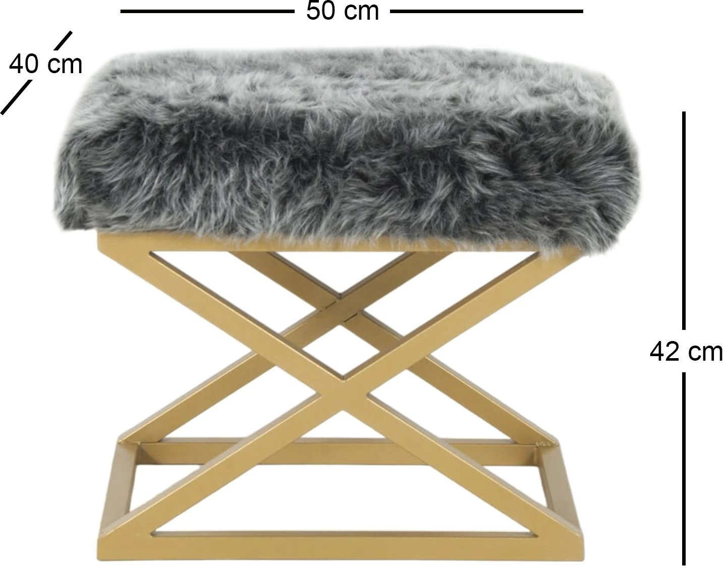 Puf Atelier del Sofa, pelush Capraz, ari, gri