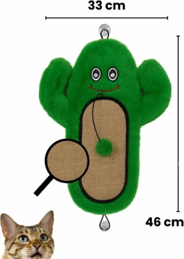 Lodër për mace, Paws & Whiskers, Miyav 1018, ngjyrë e gjelbër, 46x33cm