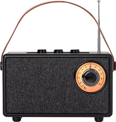 Altoparlant Bluetooth me radio FM, Adler, CR 1902, 5 W, Bluetooth 5.1, TWS, SD/USB/AUX, 5 orë playback, USB-C, e zezë