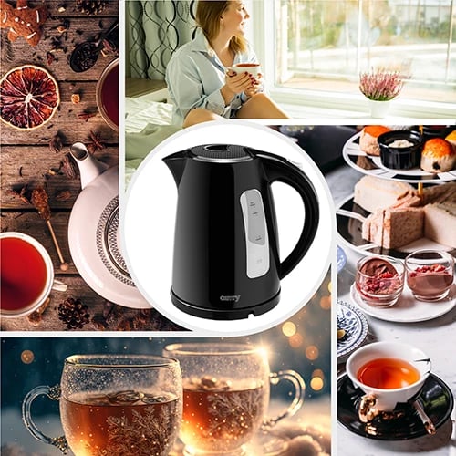 Çajnik elektrik, Adler, CR 1255, 1.7 L, 2200 W, plastikë, e zezë