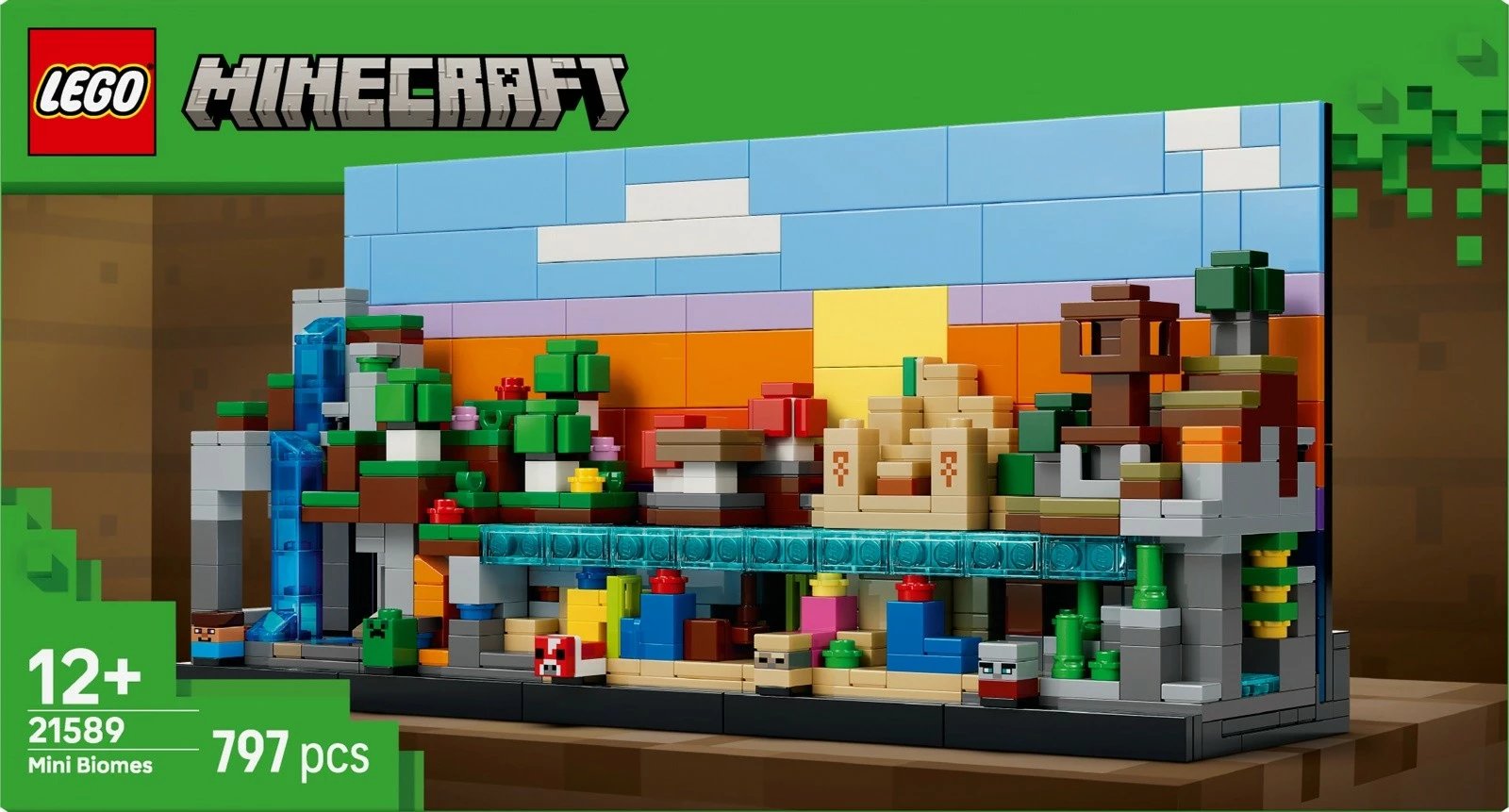 Set ndërtimi, LEGO Minecraft 21589 Mini Biomes, 797 copa, 12+, set i madh