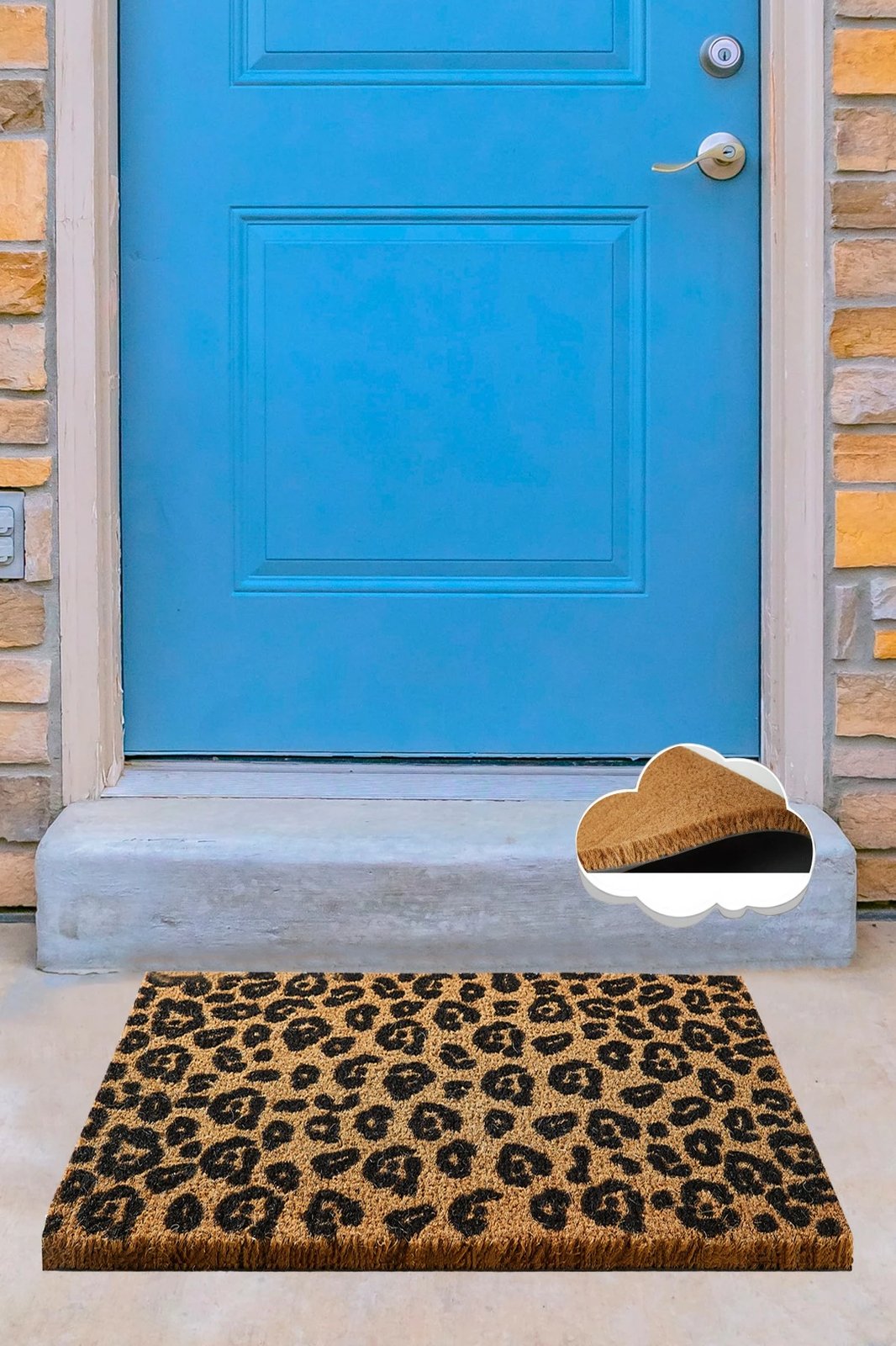 Tapet hyrës Coco, model leopard, shumëngjyrësh, 40x60cm