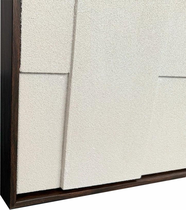 Pikturë dekorative CALMA me kornizë, kanavacë, ngjyrë bezhë, 102.6x4.3x102.6cm