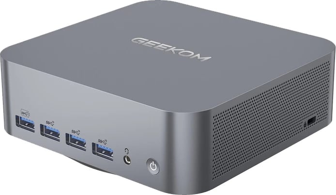 Kasë mini PC GEEKOM GT1-MEGA, Intel Core U5-125H, 32GB RAM, 1TB SSD, Windows 11 Pro, Gri