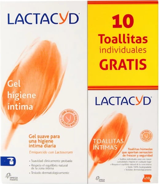 Set locion për higjienë intime uniseks Lactacyd 2x400ml