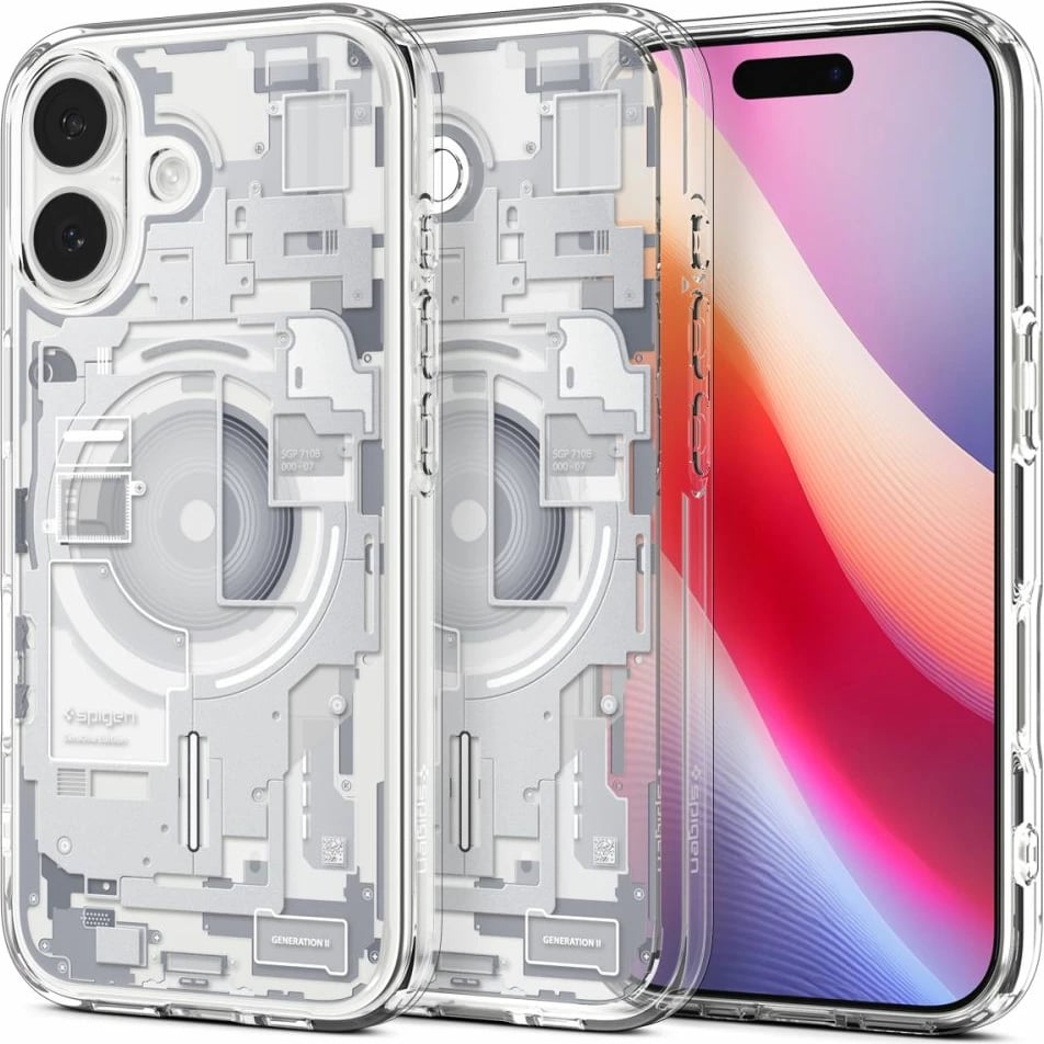 Mbështjellës Spigen Ultra Hybrid MagSafe për iPhone 17, Bardhë