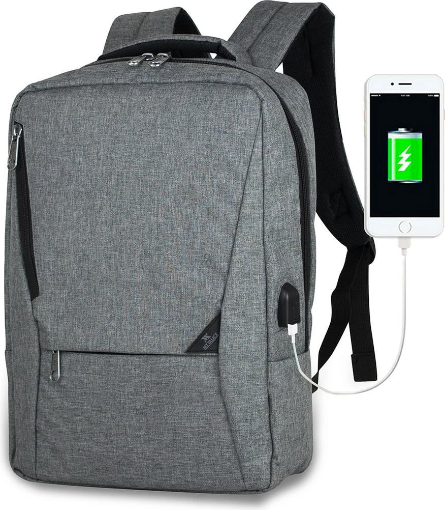 Çantë shpine për laptop, ngjyrë gri, Zoozie Bags 0102