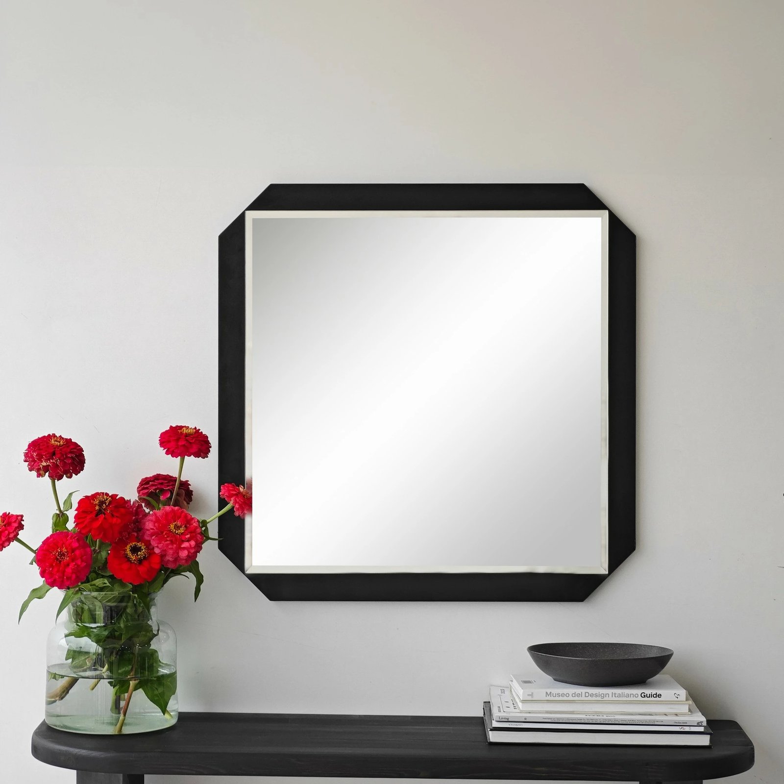 Pasqyrë katrore, ngjyrë e zezë, Skye Decor, 70x70cm