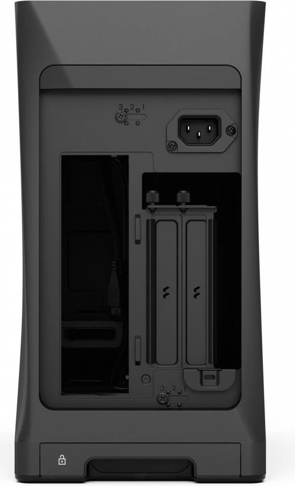 Kasë Fractal Design Era 2, Small Form Factor, ITX, Charcoal, panel druri