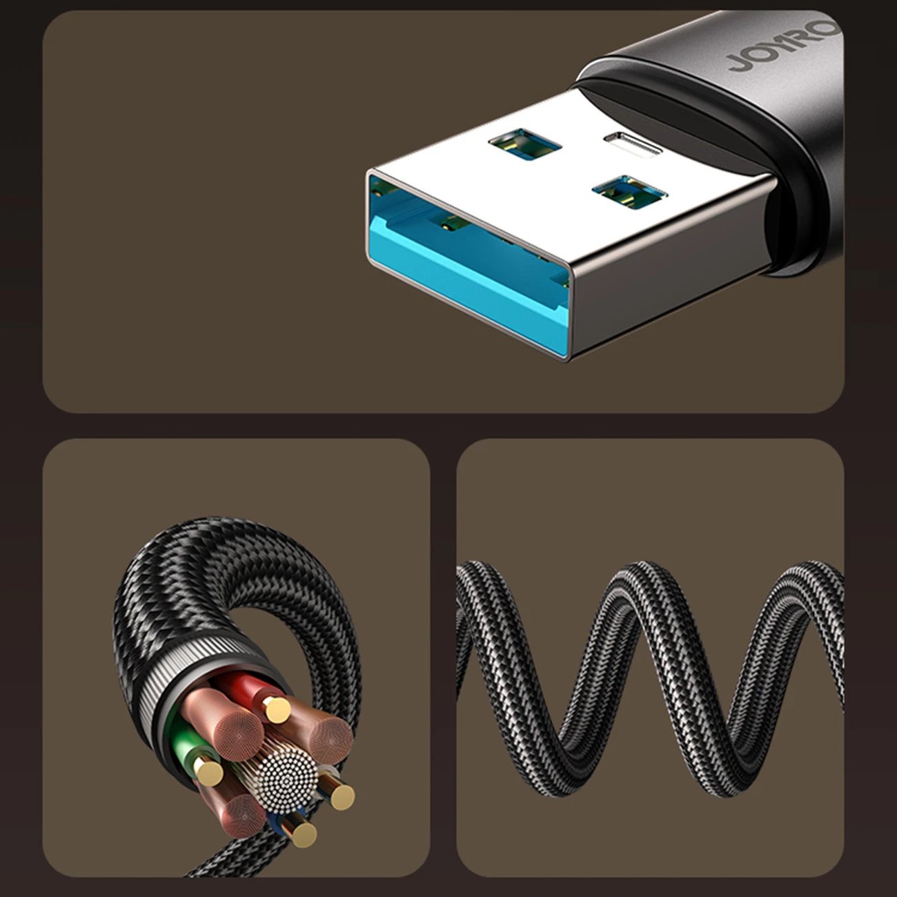 Kabllo Joyroom S-A56 EnjoyX Series USB-A në Lightning 1.2m, 3A, e zezë