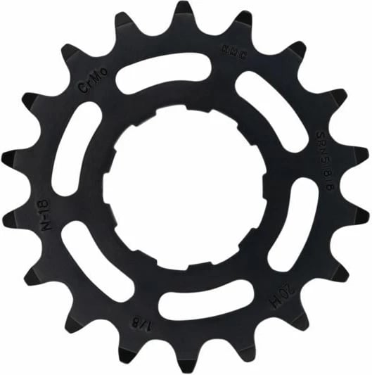 Dhëmbëz për biçikletë KMC, unisex, e zezë