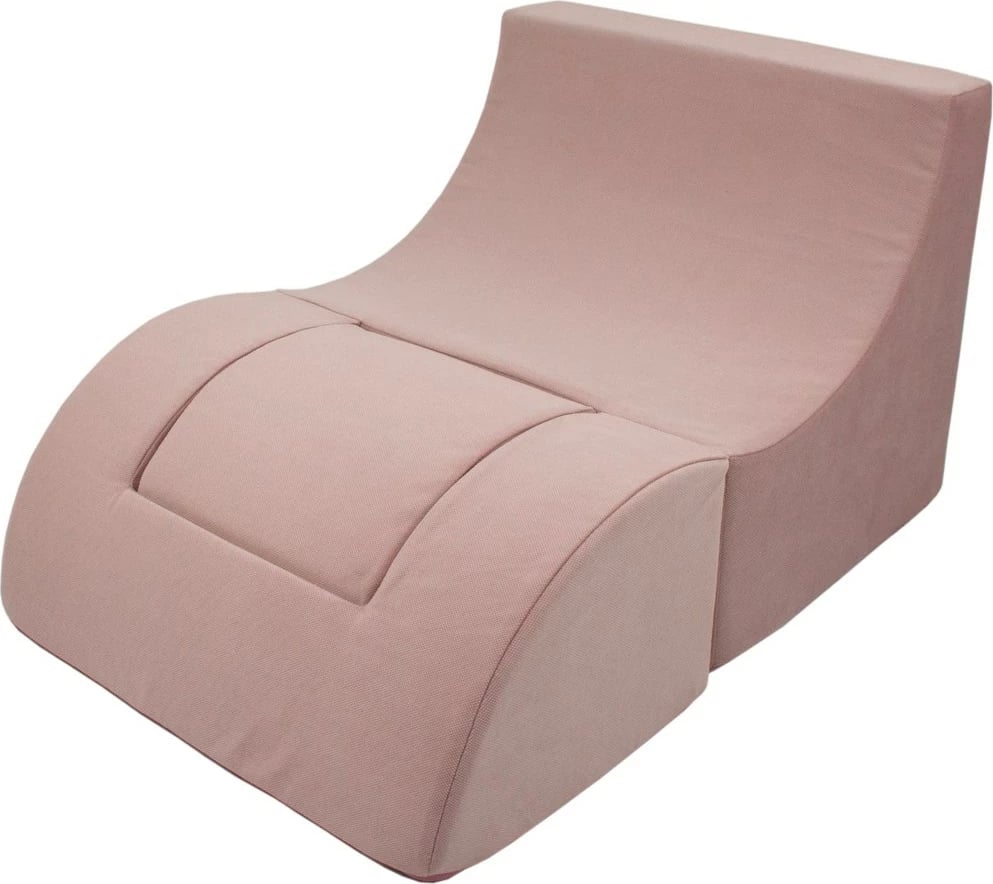 fotelje për fëmijë, Vell, palosëse, shndërrohet në shezlong, sfungjer poliuretani, këllëf i heqshëm, rozë