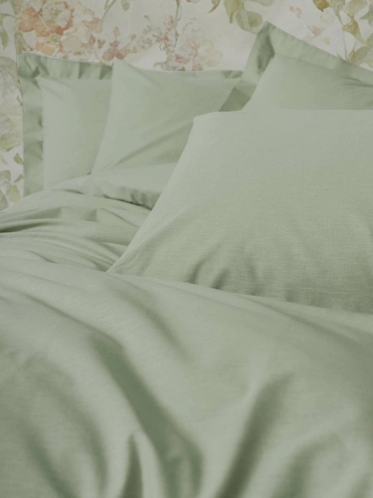 Set mbulesash për dyshek dopio, ngjyrë salvie, L'essentiel, Ranforce