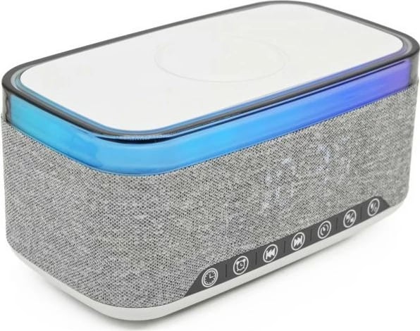 Radiobudilnik Denver FM, Bluetooth, karikim wireless, gri