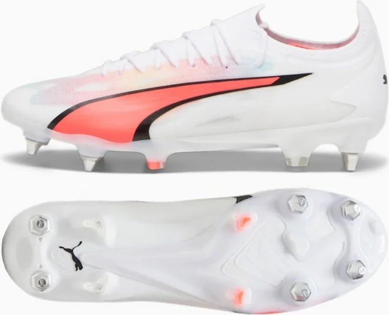 Atlete futbolli për meshkuj Puma, të bardha