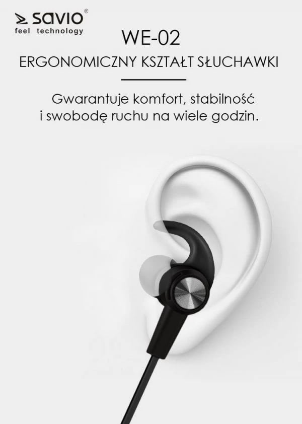 Kufje me bluetooth Savio WE-02