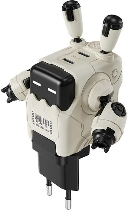 Karikues GaN GravaStar Delta35, 35W, 2x USB-C, Bardhë