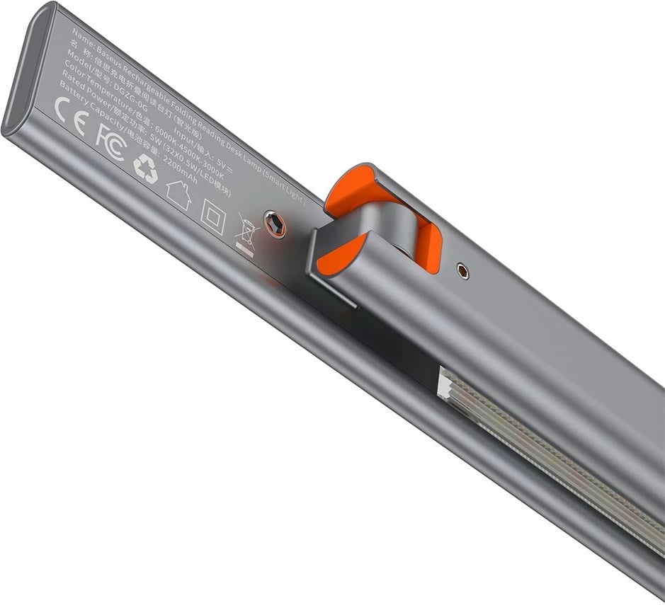 Llambë tavoline Baseus Smart Eye DGZG-0G, LED, pa kabllo, 2200 mAh, Gri