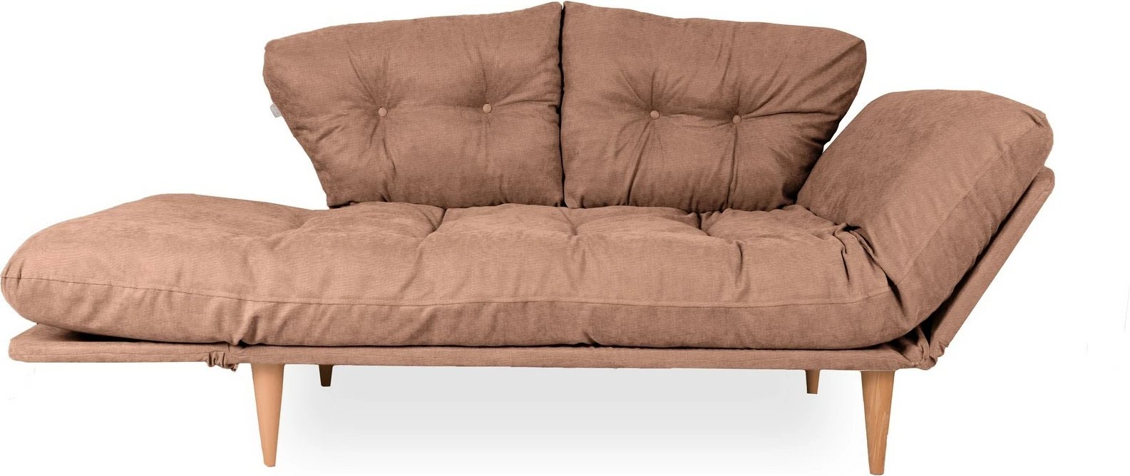 Sofabed 3-vendësh Atelier del Sofa, Nina Daybed, ngjyrë kafe e çelët, GR102