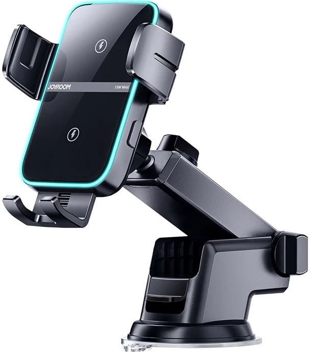 Mbajtës celulari Joyroom JR-ZS246 me karikues wireless Qi, i zi