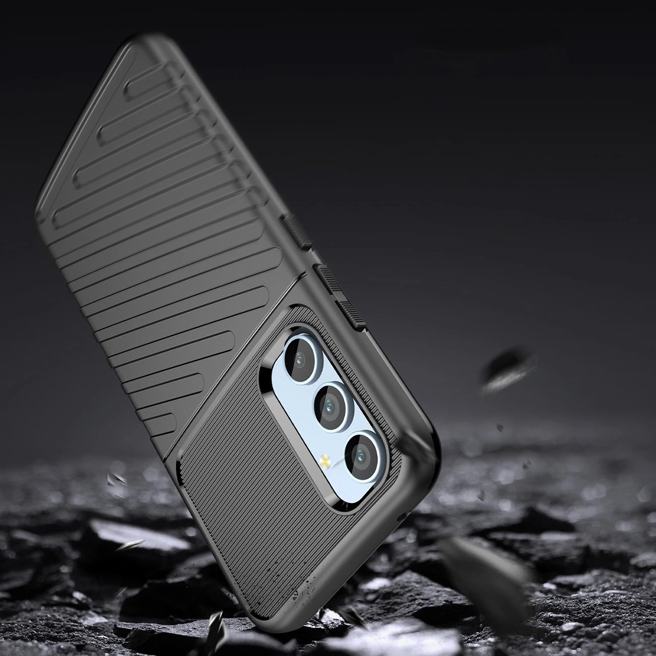 Mbështjellës Hurtel Thunder Case për Samsung Galaxy A54 5G, TPU, i zi