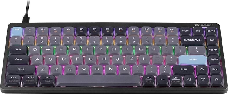 Tastierë mekanike Tracer FINA 84, Outemu Red, vjollcë/ e zezë