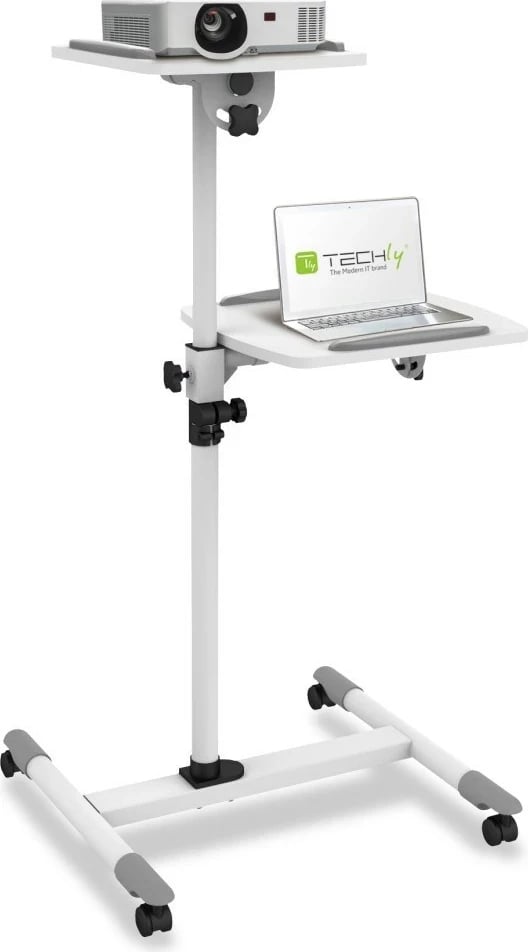 Karrocë universale TECHly për notebook/projektor, ICA-TB-TPM-6, Bardhë