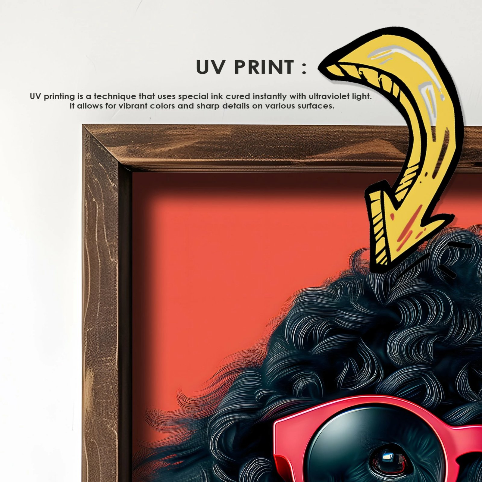 Pikturë dekorative me kornizë MDF Wallity, GE201-L