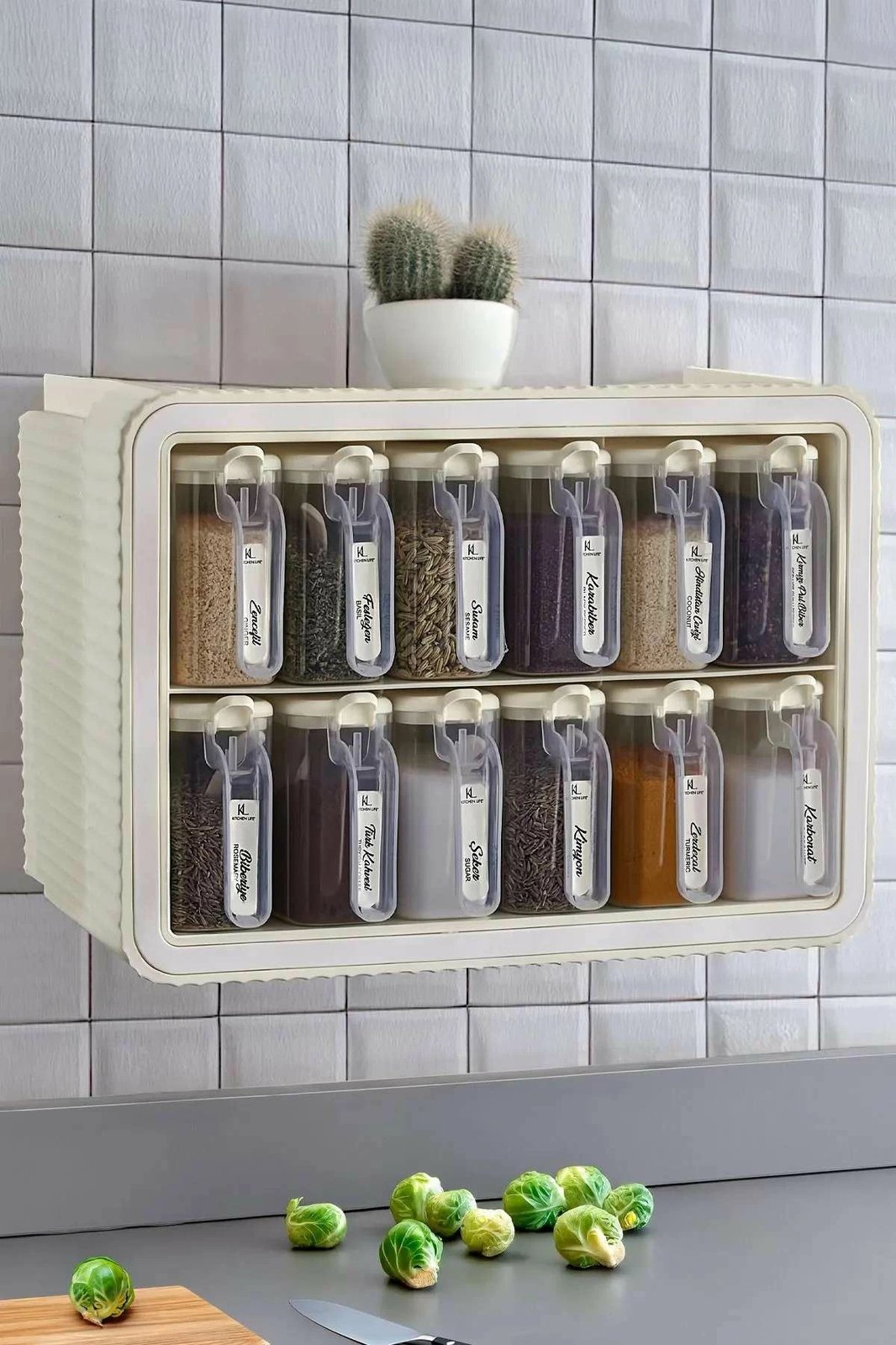 Set kavanozash për erëza (25 copë), Hermia Concept, MCH10631