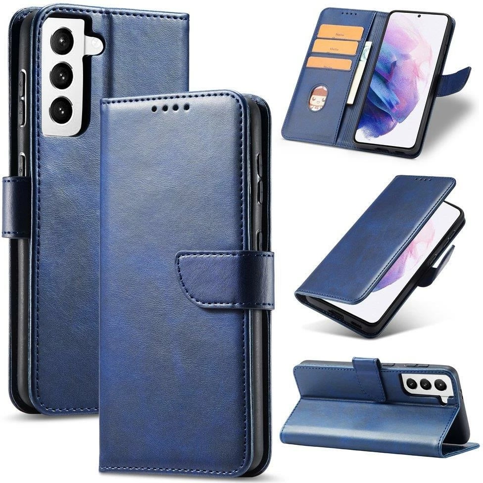 Mbështjellës Hurtel Magnet Case Elegant për Samsung Galaxy S22+, me kapak, kaltër Mbështjellës Hurtel Magnet Case Elegant për Samsung Galaxy S22+, me kapak, kaltër