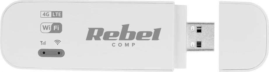 Modem USB 4G LTE Rebel RB-0700 me WiFi, i bardhë