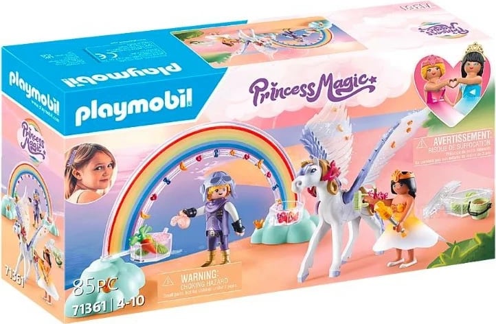 Set lodrash Playmobil Princess Magic 71361 me pegasus dhe ylber, 85 pjesë